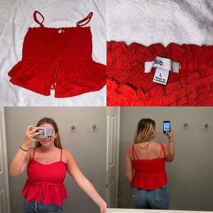 cute red tank top flowy